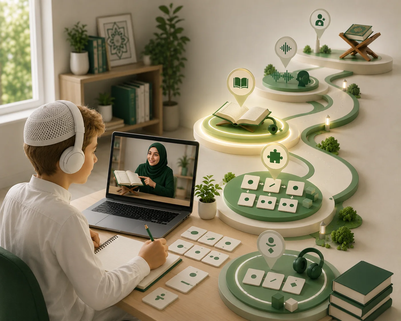 المرحلة الثالثة: القراءة القرآنية الأولية